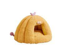 Snorvixre Bonito diseño de dibujos animados de refugio, cálido, semicerrado, para gatos y perros, decoración del hogar, cálida casa de invierno para gatos