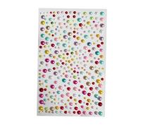 Snorvixre Brillantes diamantes de imitación, perlas, joyas faciales, piedras preciosas, pegatinas, belleza de moda, diamantes, accesorios para fiestas, decoraciones de boda, talla única, como se