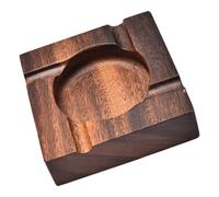Snorvixre Cenicero de madera de gran capacidad para granjas, recolector de cenizas clásico, base antideslizante, oficina en casa, decoración de escritorio, accesorios, cenicero de gran capacidad