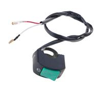 Snorvixre Controles eléctricos de motocicleta 12 V/24 V, impermeable, ajuste instantáneo de luz con un botón, repuesto impermeable