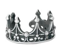 Snorvixre Coronas prácticas, anillos abiertos, estilos vintage, tamaño ajustable, joyería de aleación, accesorios para trajes de moda, anillos góticos