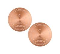 Snorvixre Disco de cobre para la limpieza de baños de pájaros, quitamanchas rápido disco de limpieza para pajareras grandes, cuenco de baño para pájaros al aire libre, uso de herramientas de baño para