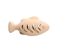 Snorvixre Dispensador de comida interactivo para gatos con forma de pez, para estimulación mental