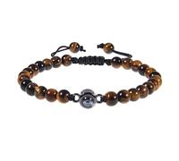 Snorvixre Elegante par de pulseras con 100 idiomas "Te quiero" proyección en cristales de piedra mate portátil para aniversarios, talla única, como se describe