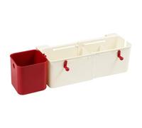 Snorvixre Estantería de almacenamiento para ahorrar espacio sobre la cama, longitud ajustable, estante colgante, mesita de noche, organizador con cestas para espacios pequeños, estantería de noche