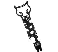 Snorvixre Herramienta multifuncional para llavero de acero inoxidable con abrebotellas, destornillador para senderismo, camping y uso diario, durabilidad, herramientas de supervivencia