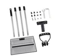 Snorvixre Herramienta resistente para eliminar residuos de metal, mango de pala extendido de 30 cm, ideal para gallinas y propietarios de mascotas, pala de excrementos de animales de acero inoxidable