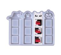 Snorvixre Impresión de repostería solemne para calabaza de malla artesanal, envoltura de chocolate, manualidades, Halloween, molde de soporte de chocolate estereoscópico