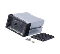 Snorvixre Jaula de disco duro de 3 bahías de gran capacidad, bahía de unidad óptica, compartimento de 3.5 pulgadas para carcasa de ordenador, almacenamiento de expansión de almacenamiento