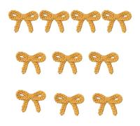 Snorvixre Juego de 10 lazos bordados, lazos, apliques de hilo de ganchillo, para coser en ropa, vestidos, vaqueros, bolsos y sombreros, decoración