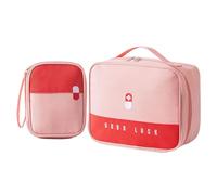 Snorvixre Juego de 2 bolsas de almacenamiento para medicamentos para el hogar, pastillas, color moderno, Crisis Clinical, práctico organizador, Crisis Clinical