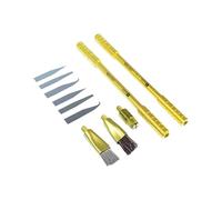 Snorvixre Juego de reparación de herramientas múltiples, no raya, raspador, cepillos, limpieza de dispositivos para pantalla de teléfono móvil, pegamento, accesorios para tableta, mantenimiento, no