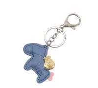 Snorvixre Llavero de cuero hecho a mano que simboliza la felicidad y la prosperidad, colgante de caballo, llavero para parejas y propietarios de automóviles, organizador, cuero elegante, moda para