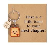 Snorvixre Llavero de dibujos animados para mujer, nuevos comienzos, divorcio, separación, aliento, inspirador, llavero de dibujos animados