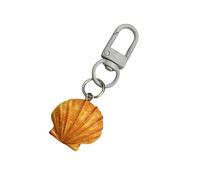 Snorvixre Llavero hecho a mano hermoso pan, materiales resistentes, hermosos diseños de lazos, accesorios para decoración interior de vehículos, llavero único, concha, Talla única