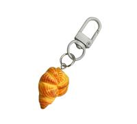 Snorvixre Llavero hecho a mano hermoso pan, materiales resistentes, hermosos diseños de lazos, accesorios para decoración interior de vehículos, llavero único, Conch, Talla única