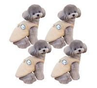Snorvixre Los chalecos para perros de forro polar de invierno ofrecen una apertura cálida y cómoda en la espalda y son fáciles de llevar para perros pequeños y medianos al aire libre Chalecos para