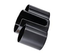 Snorvixre Moderno organizador cosmético de 3 piezas de plástico con aberturas de fácil acceso para el almacenamiento de mesa y cosméticos caja dispensadora de algodón para productos de belleza