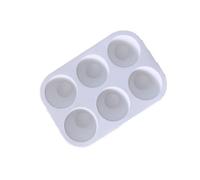 Snorvixre Molde de silicona para huevos de Pascua con 6 compartimentos, ideal para manualidades navideñas, decoración sencilla y proyectos de arte, bandeja fácil de liberar