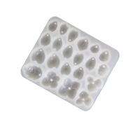 Snorvixre Molde flexible de silicona para joyería de flores para fundición de resina y accesorios artísticos, accesorios hechos a mano molde, talla única, como se describe