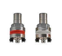 Snorvixre Par de contactos hembra sin soldadura de oro/acabado de rodio para reparación de cine en casa y audífonos conectores auditivos