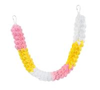 Snorvixre Perchas, loros, cuerda de escalada con gancho de metal fácil de sujetar, perchas colgantes para pájaros, soporte, barra para masticar, juguete colgante para mascotas