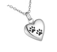Snorvixre Personalidad Mascota Memorial Joyería de Abrir Corazón Colgante para Cenizas Cremación Recuerdo Acero Inoxidable Mascota Cremación Joyería Recuerdo