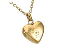 Snorvixre Personalidad Mascota Memorial Joyería de Abrir Corazón Colgante para Cenizas Cremación Recuerdo Acero Inoxidable Mascota Cremación Joyería Recuerdo