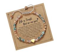 Snorvixre Pulsera de piedra natural contemporánea, cadena de cuentas de piedras preciosas únicas para los amantes de la moda, joyería de muñeca distintiva, pulsera de corazón de ágata negra, talla