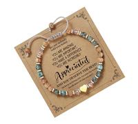 Snorvixre Pulsera de piedra natural contemporánea, cadena de cuentas de piedras preciosas únicas para los amantes de la moda, joyería de muñeca distintiva, pulsera de corazón de ágata negra, talla