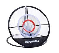 Snorvixre Red de recepción de bolas de golf de 3 capas, marco permanente de fibra de vidrio de poliamida, plan de almacenamiento simple, red flexible para practicar golf