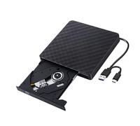 Snorvixre Reproductor de disco portátil USB 3.0, fácil de usar para la reproducción de películas, instalación de software, reproductor de discos para ordenador portátil