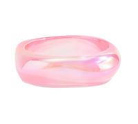 Snorvixre Resina de resina con forma irregular y diseños nacarados, ligera bisutería de resina con forma irregular y diseños perlados, bisutería ligera, talla única, como se describe