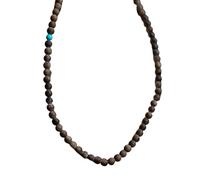 Snorvixre Sofisticada pulsera de perlas con adornos de madera nacionales y temperamento, ideal para mujeres con un toque de estilo espiritual nacional, talla única, como se describe