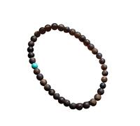 Snorvixre Sofisticada pulsera de perlas con adornos de madera nacionales y temperamento, ideal para mujeres con un toque de estilo espiritual nacional, talla única, como se describe