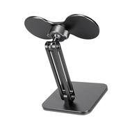 Snorvixre Soporte magnético de doble posición para soporte de coche, soporte de escritorio, apto para varios dispositivos, estructura de aluminio, soporte magnético para coche