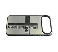 Snorvixre Soporte para teléfono seguro, carcasa a prueba de golpes, funda protectora con un llamativo icono, ideal para tiempos de oración, poema bíblico