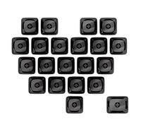 Snorvixre Suplementos para teclados mecánicos, más grueso, no grabado, tapa de teclas de corazón, 1U, 1, 25U, cubierta de sublimación, teclas en forma de corazón