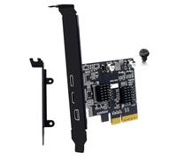 Snorvixre Tarjeta de expansión PCIe 4X de alto ancho de banda para la conversión de vídeo DP a USB C en configuraciones que ahorran espacio adaptador DisplayPort a USB C