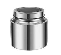 Snorvixre Tarro de almacenamiento funcional de acero inoxidable 304 sellado para conserva, cristal aromático con aberturas amplias para un fácil acceso al recipiente sellado