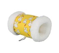 Snorvixre Túnel de escondite suave y cálido para roedores que promueve la actividad con túnel de juego de forro polar, entorno seguro, escondites de jaula, juguetes, cama de peluche para mascotas