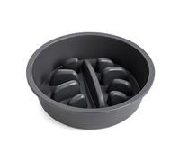 SNOUTEX Comedero Perro Elevado Acero Inoxidable - Comedero Perro Elevado 5 Alturas Ajustables | Bebedero Antigoteo para Perros con Alfombra Antideslizante. Comederos Perros (Bol Antivoracidad)