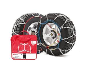 SNOVIT 4x4 Talla 450. Cadena de Nieve Metálica 16mm 4x4, Furgoneta y Camión. Certificación ÖNORM EN-16662-1. Set 2 Uds.