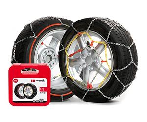 SNOVIT E-9 Talla 50 - Cadena de nieve metálica 9mm. Turismo. Certificación EN-16662-1. Set 2 Uds.