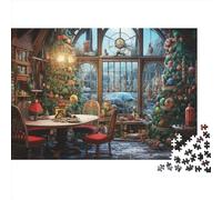 Snow and Moon Puzzles para Adultos Divertido 1000 Piece Winter Themes Alivio del Estrés, Decoración Hogar, Juego EduGatoivo, Juego Intelectual, Reto EduGatoivo (1000pcs (75x50cm))