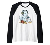Snow Arctic Fox - Controlador para Videojuegos, Consola de PC Camiseta Manga Raglan