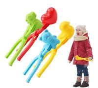 Snow Ball Maker - 4pcs Snow Ball Toys Games Mold For Kids Winter Toys Scoop Shaper Molds Snowball Fight Maker Clip For Adults, Durable Shaping