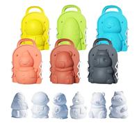 Snow Ball Mold Set - 6 Pieces Cute Fun Molds, Outdoor Winter Toys with Creative Shapes, Winter Play Activities Games Making Fighting Beach Christmas Family Backyard Sand Fun