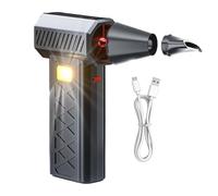 Snow Blower For Car - Car Snow Blowers Fan Safety | 6-Gear Adjustable Cars Dryer Fan With Light | Air Duster With Safety Hammer For Dust Drying Windshield Window Home Keyboard Stair
