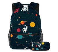 Snow Cats - Juego de mochila escolar y estuche para lápices para adolescentes, niñas y niños, ligera, mochila de viaje, Multicolor 11, Talla única